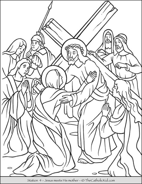 Stations Of The Cross Coloring Pages Printable